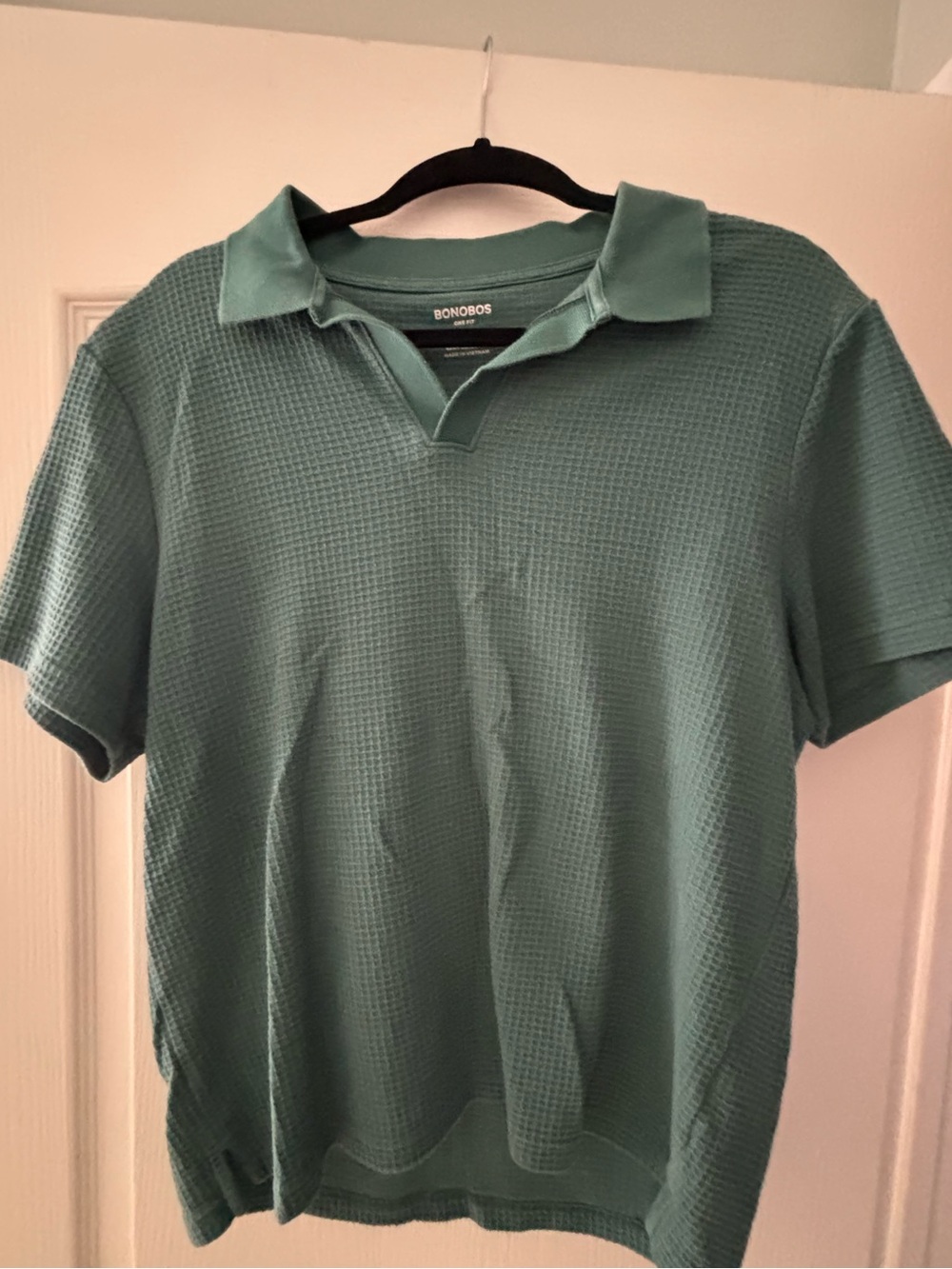 Bonobos Men's Teal Waffle Polo